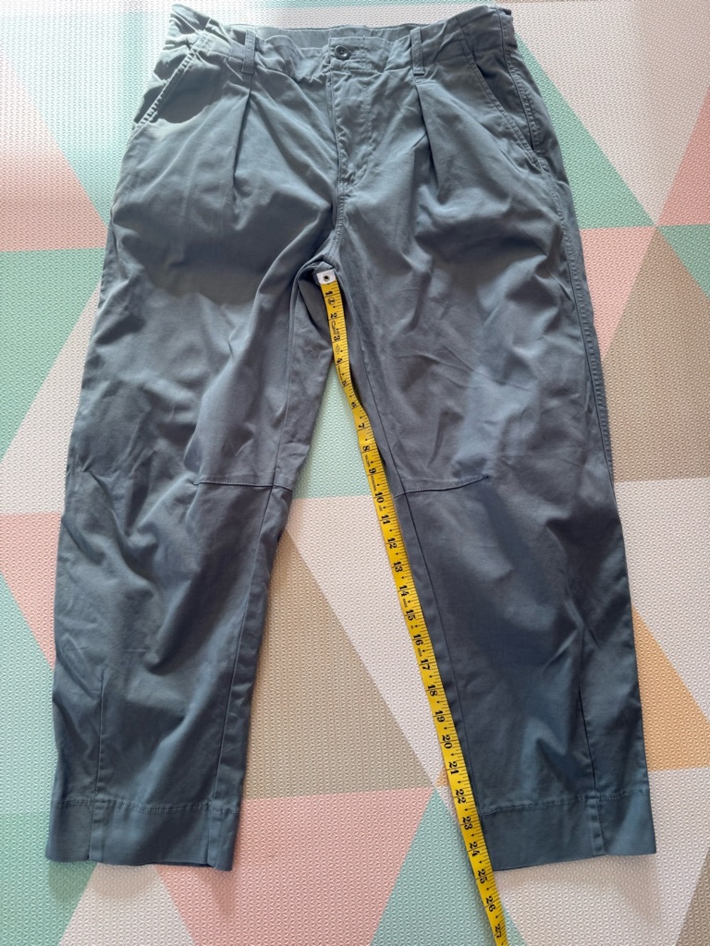 AYR The Bam Baby Barrel Cotton Cropped Ankle Pants Size 8 - Picture 3 of 11